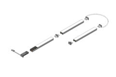 Moove1 led profiel 3m WDC 24V 10W/M zwart